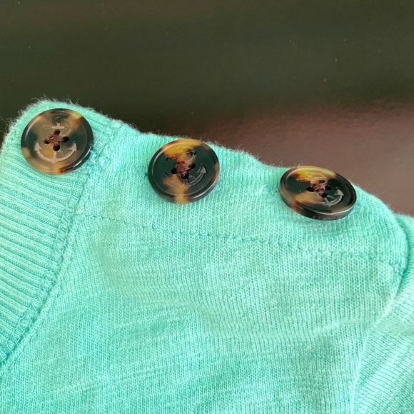 J. Crew Button Shoulder Sweatshirt - Picture 7 of 10